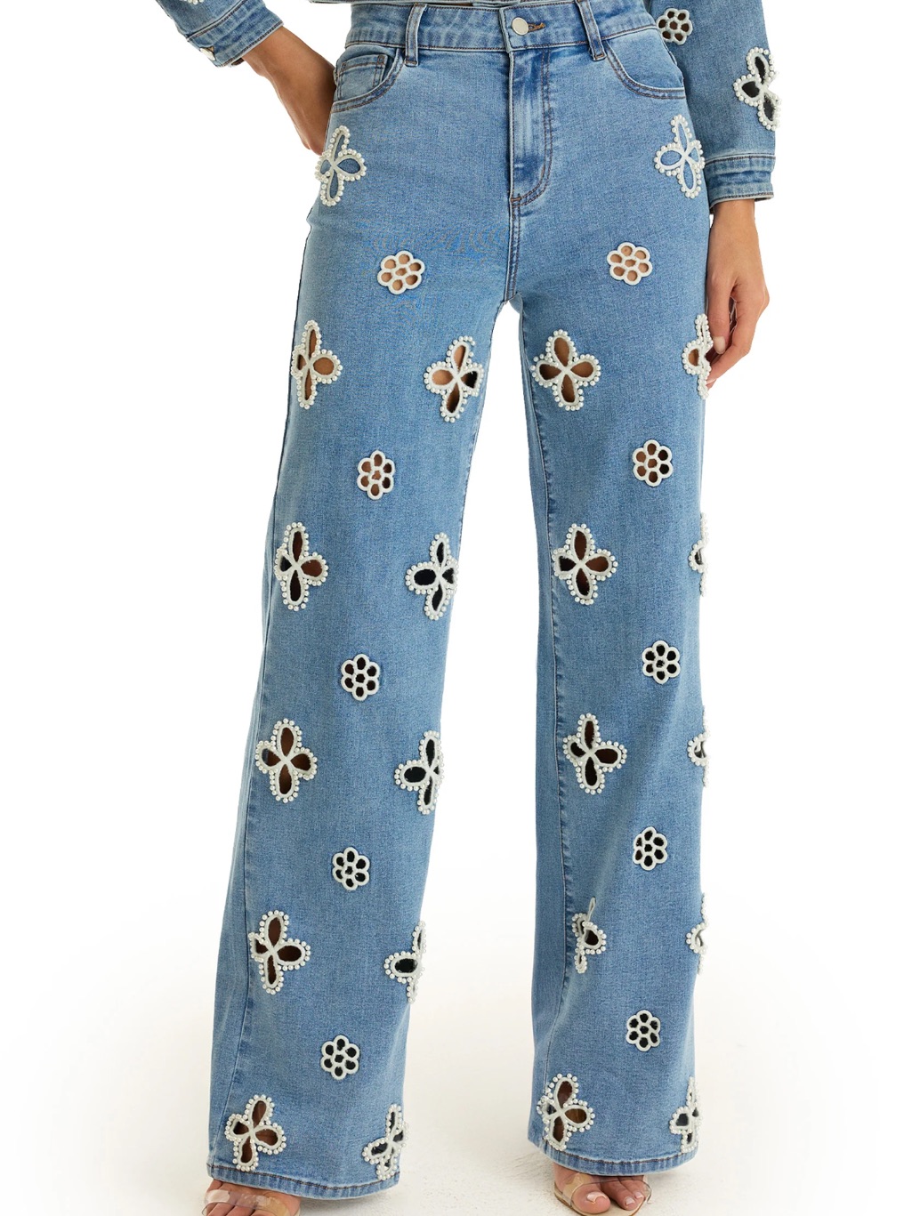 Kaia Pearl High Rise Jean - The Noli Shop